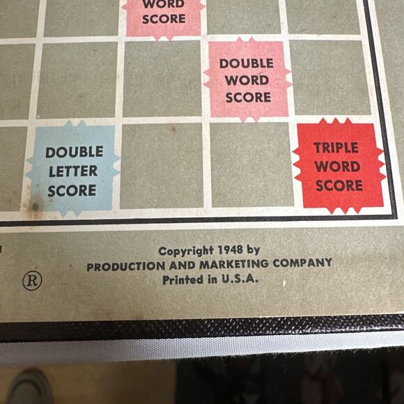 1948 Scrabble Board Game From Selchow & Righter Co. N.Y N.Y USA MADE - Picture 2 of 13